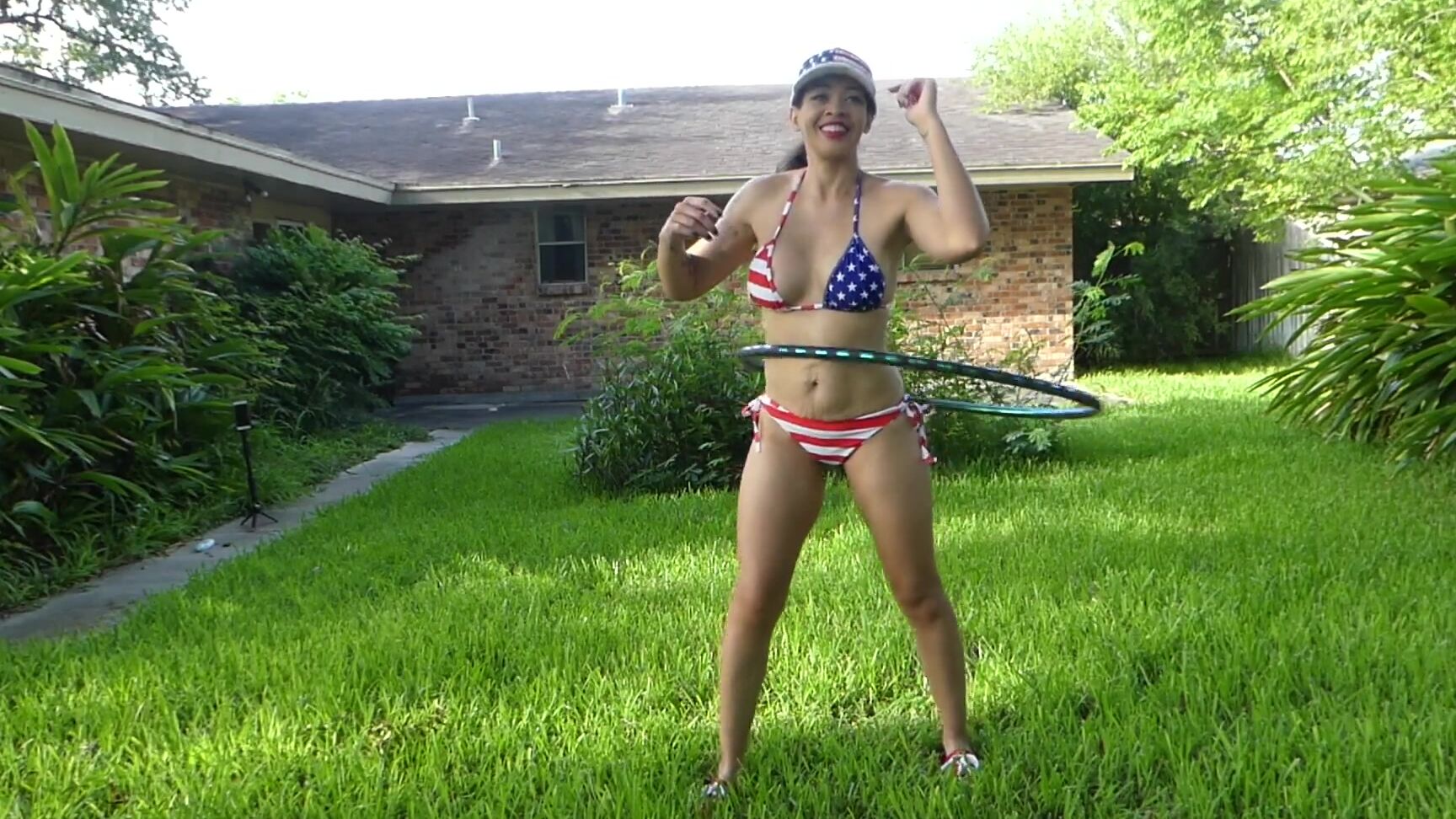 Brookefoxx Th Of July Naked Hula Hooping