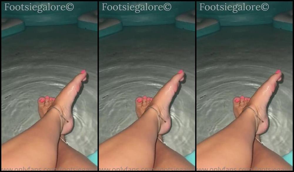 Footsiegalore Onlyfans Stormy I Had A Fever And Sat With My Feet In The Pool To Cool Down Then The Weather Decided To Help