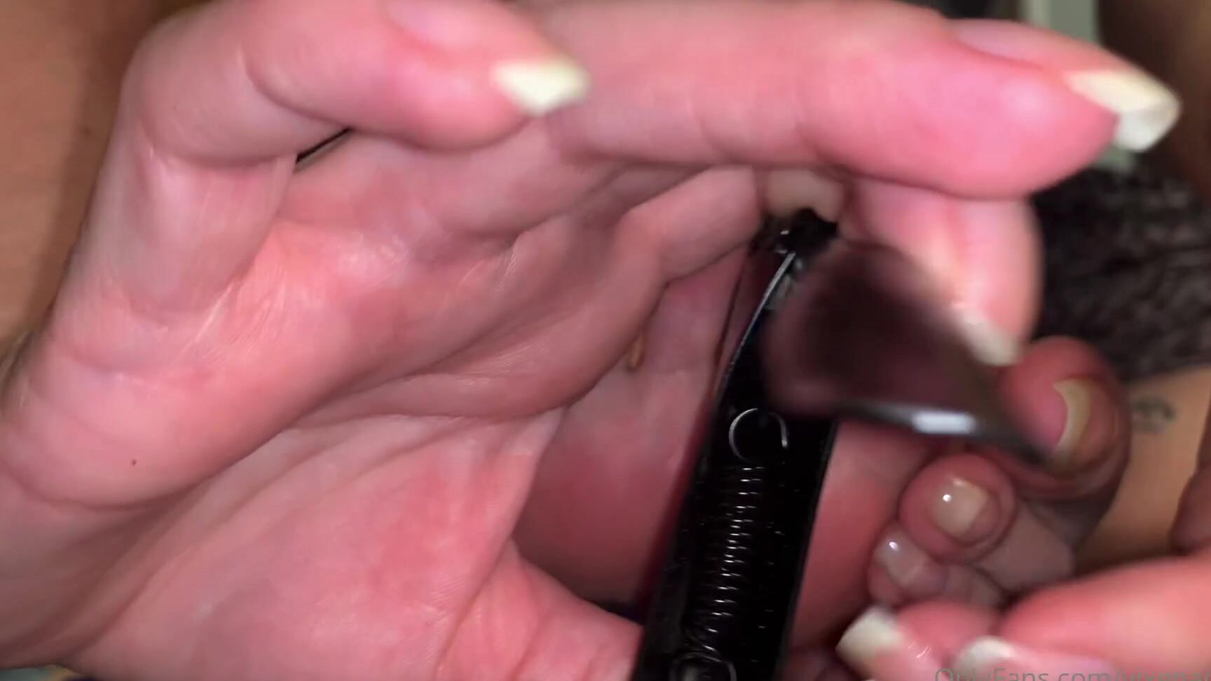 Vixenarches Trimming My Toenails After Growing Them For Half A Year Video Was Recorded In September