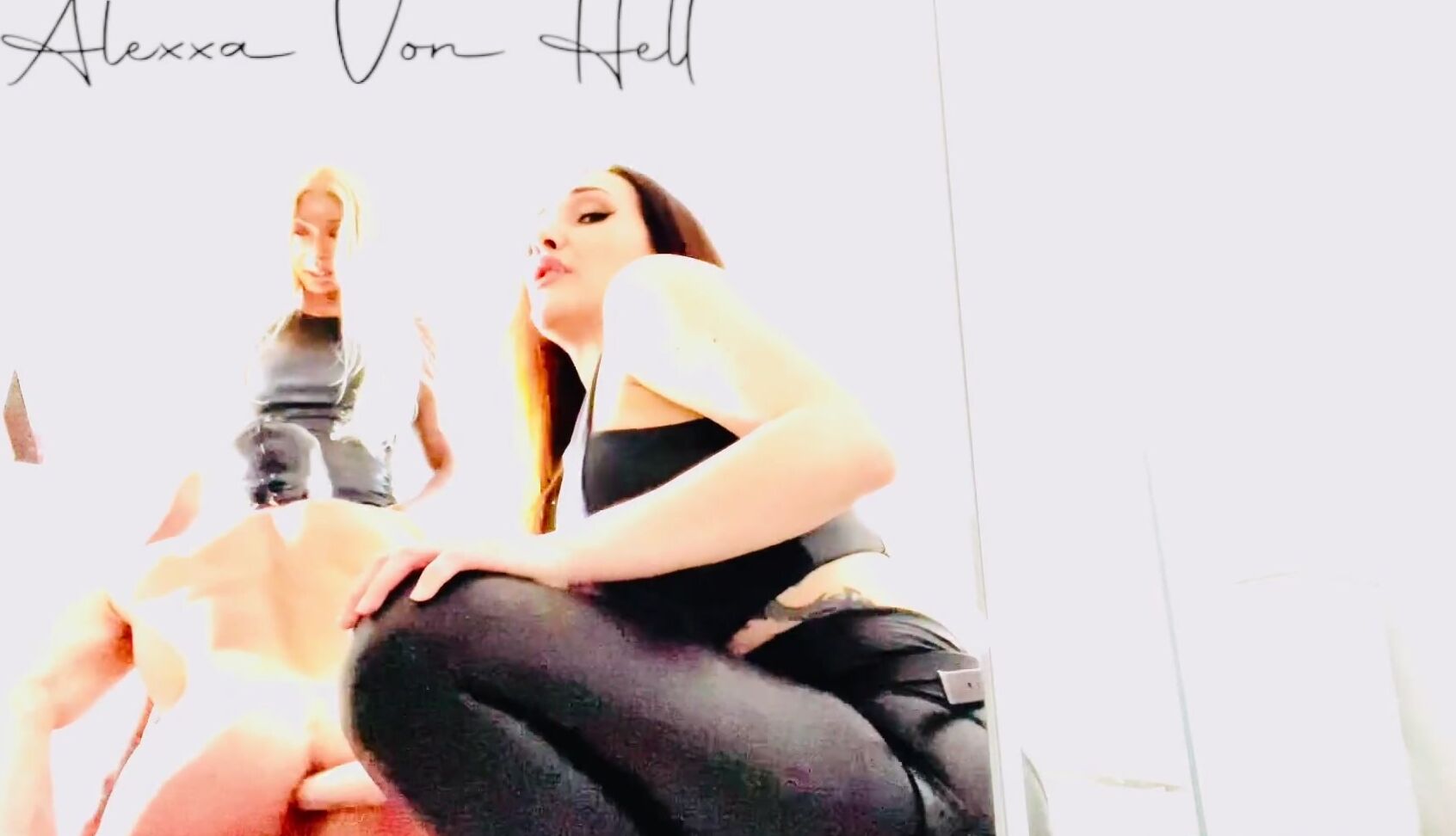 Mistress Alexxa Von Hell Fucking The Toilet Slut Ts Maya Lafayette