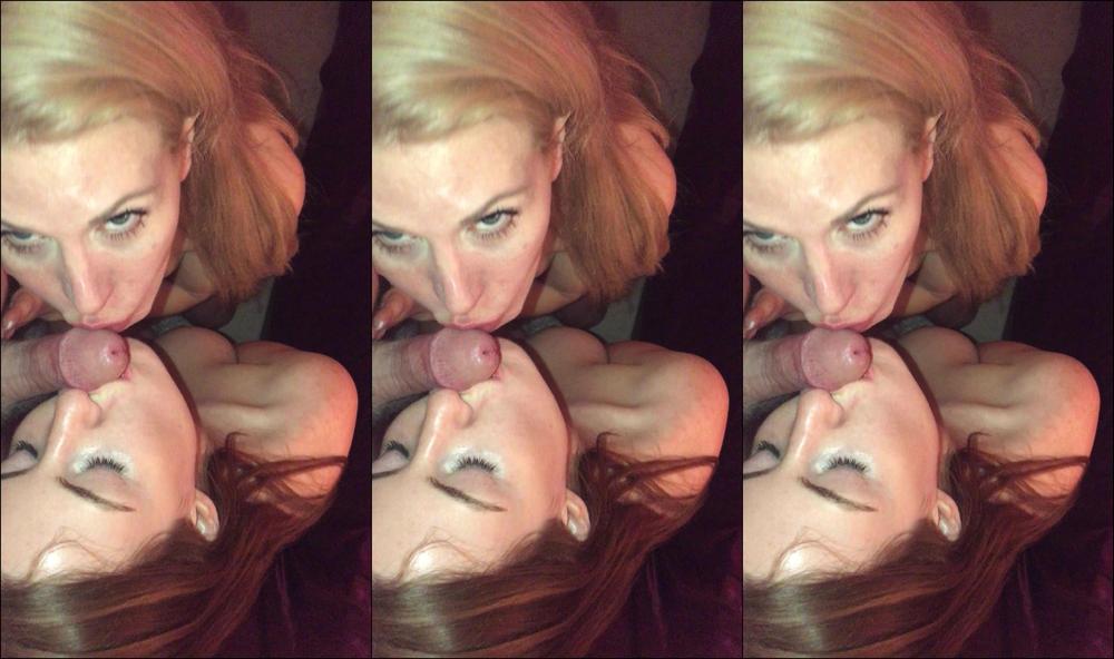 Jessiemelb Myself Tash Giving A Double Blow Job In A Booking Yesterday We Had A No Make Up Reques