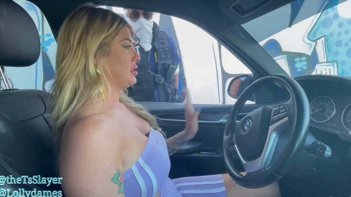 Thetsslayer Lolly Dames Seduces The Officer Ts Slayer Full Min Available Via Dm While On Duty Of