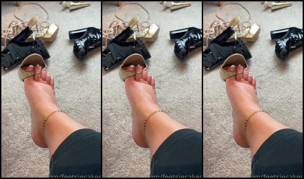 Caroline Aka Feetsiecakes Onlyfans Making A Mess Doing Customs