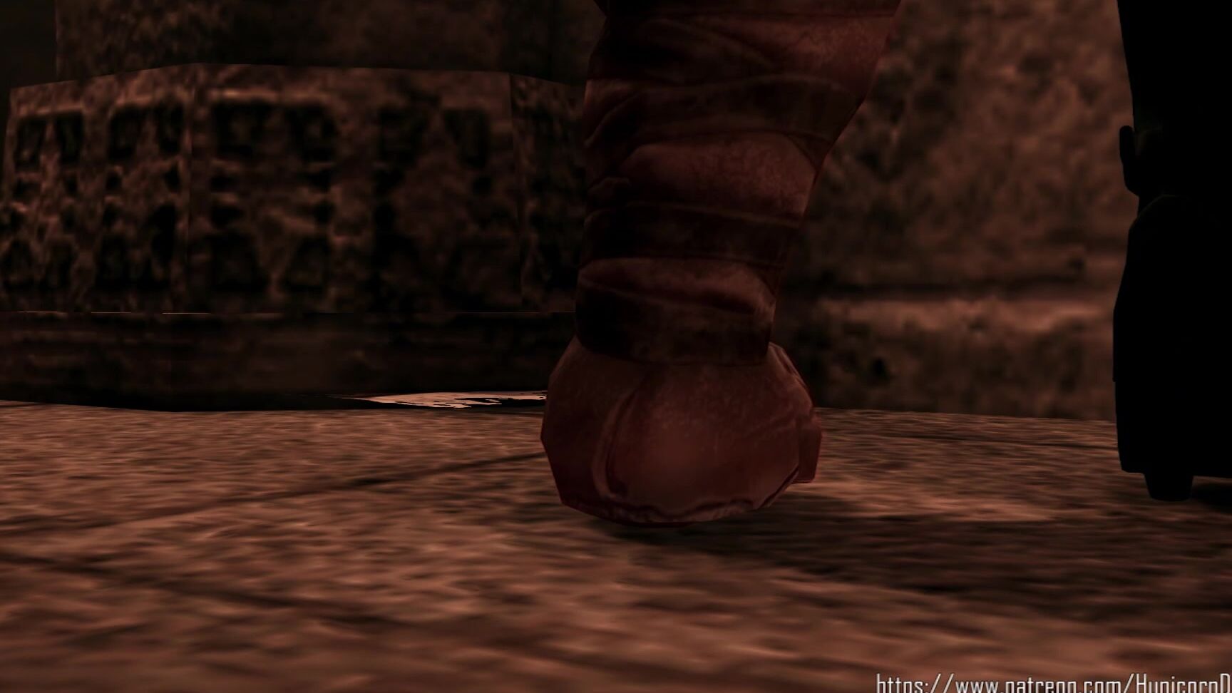 Triss And Yen Trapped With Cursed Orcs Statues