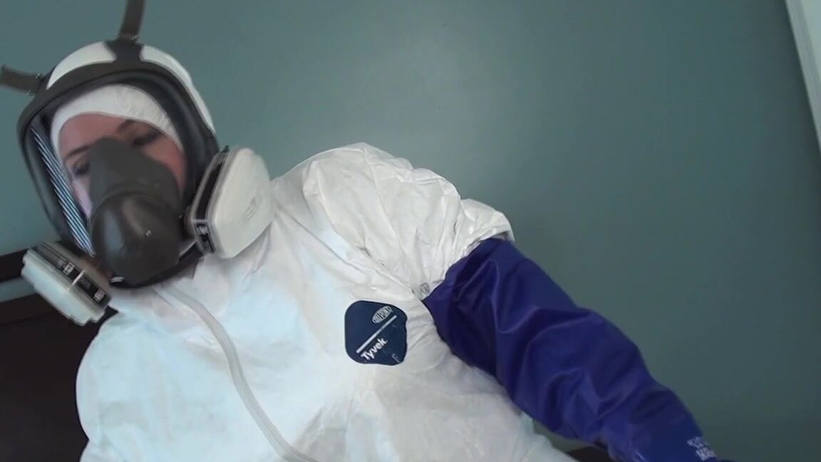 Gas Mask, Glove Fetish, Housecleaning, Mask Fetish, Orgasms maggie green cleaning and cumming in gas mask ManyVids