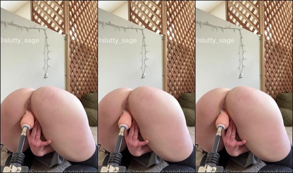 Sagedaniels I Was Feeling Horny And Had Some Free Time So I Brought Out My Fuck Machine To Have Some F