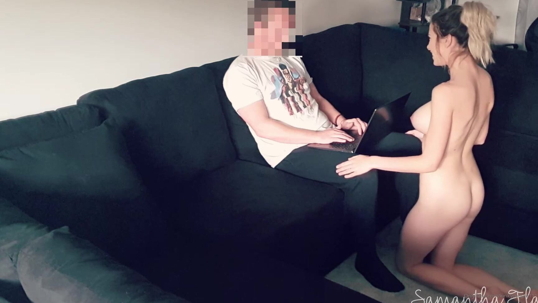 Samanthaflairofficial Trying To Get His Attention