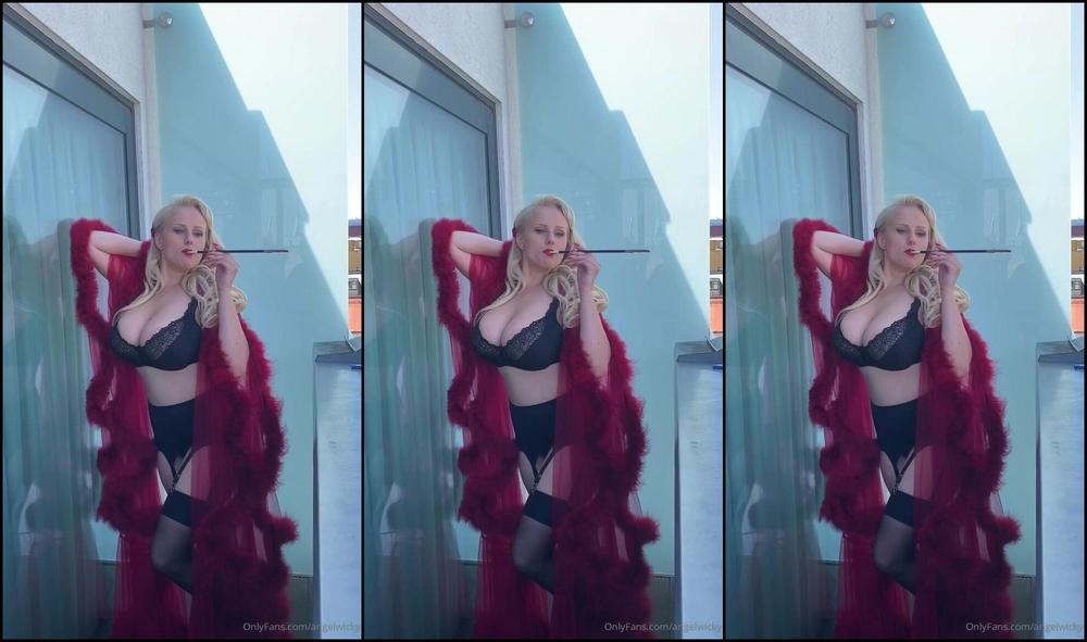 Angelwicky Shooting With Cigar