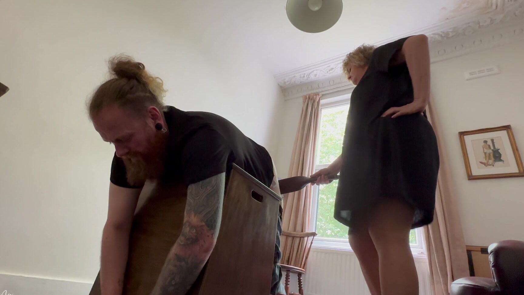 Miss Iceni, Spanking F M, Full HD, At Home with Miss Iceni AHWMI Handyman Strapped For Being Nosy Clips4Sale