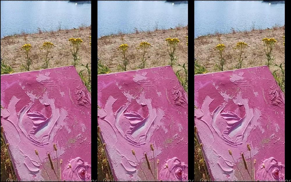 Stargirlplanet Morning Heat Original Handmade By Venus My Hand Made Texturized Art