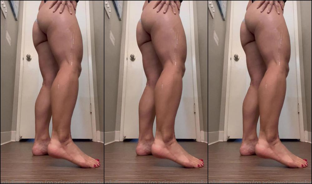 Marisexoticwishes 2627913951 10 07 2022 Here Is A Video Of Me Massaging Baby Oil Into My Legs Before A Photoshoot I