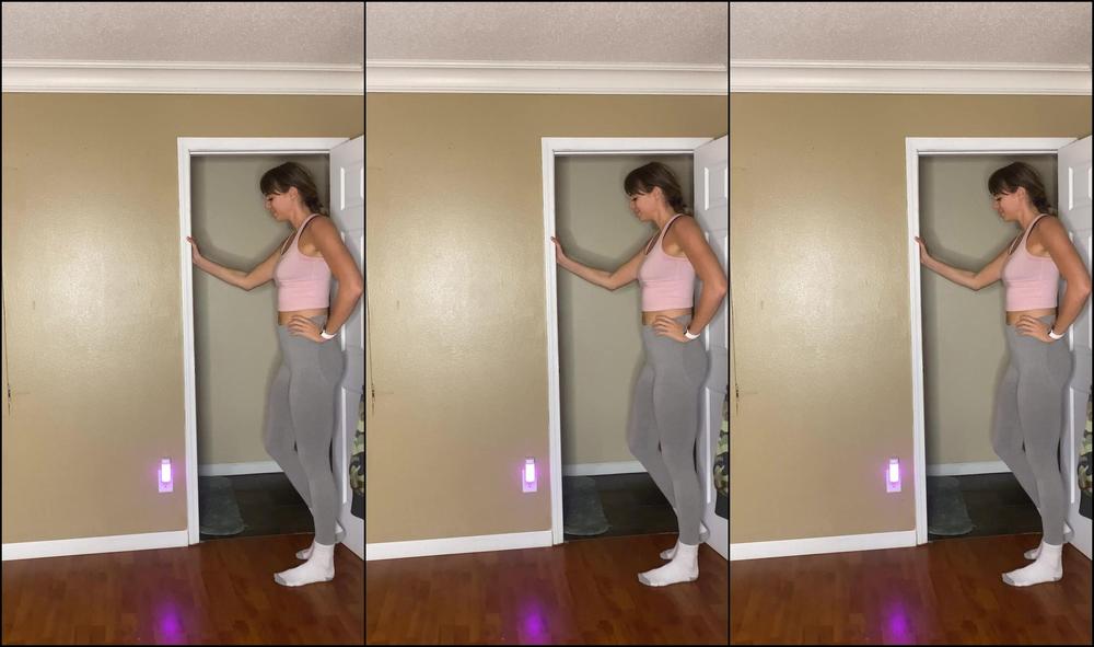 Goddesstalltasha 2685878082 11 19 2022 Not Even Warmed Up And I Can Kick Higher Than The Door Frame Do You Think