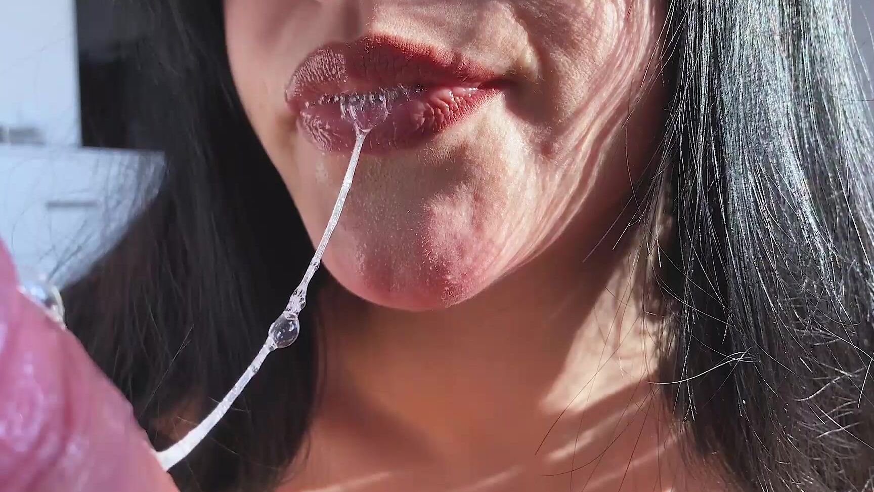sadend asmr close up blowjob and cum in mouth 11
