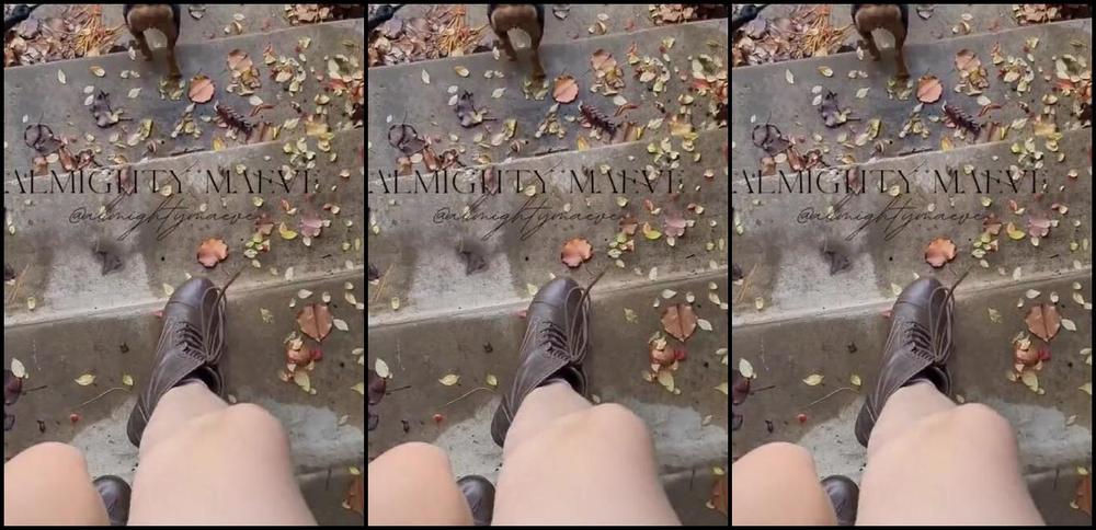 Almighty Maeve Nicknamed Almightymaeve 12 04 2023 Onlyfans Video These Boots Were Made For Walking All Over You 0