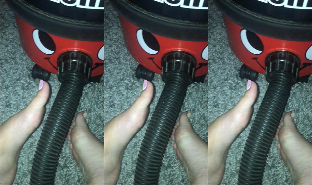 Footsiegalore Footsie Had A Little Too Much Wine And Decided To Thank Henry The Hoover For All The Hard