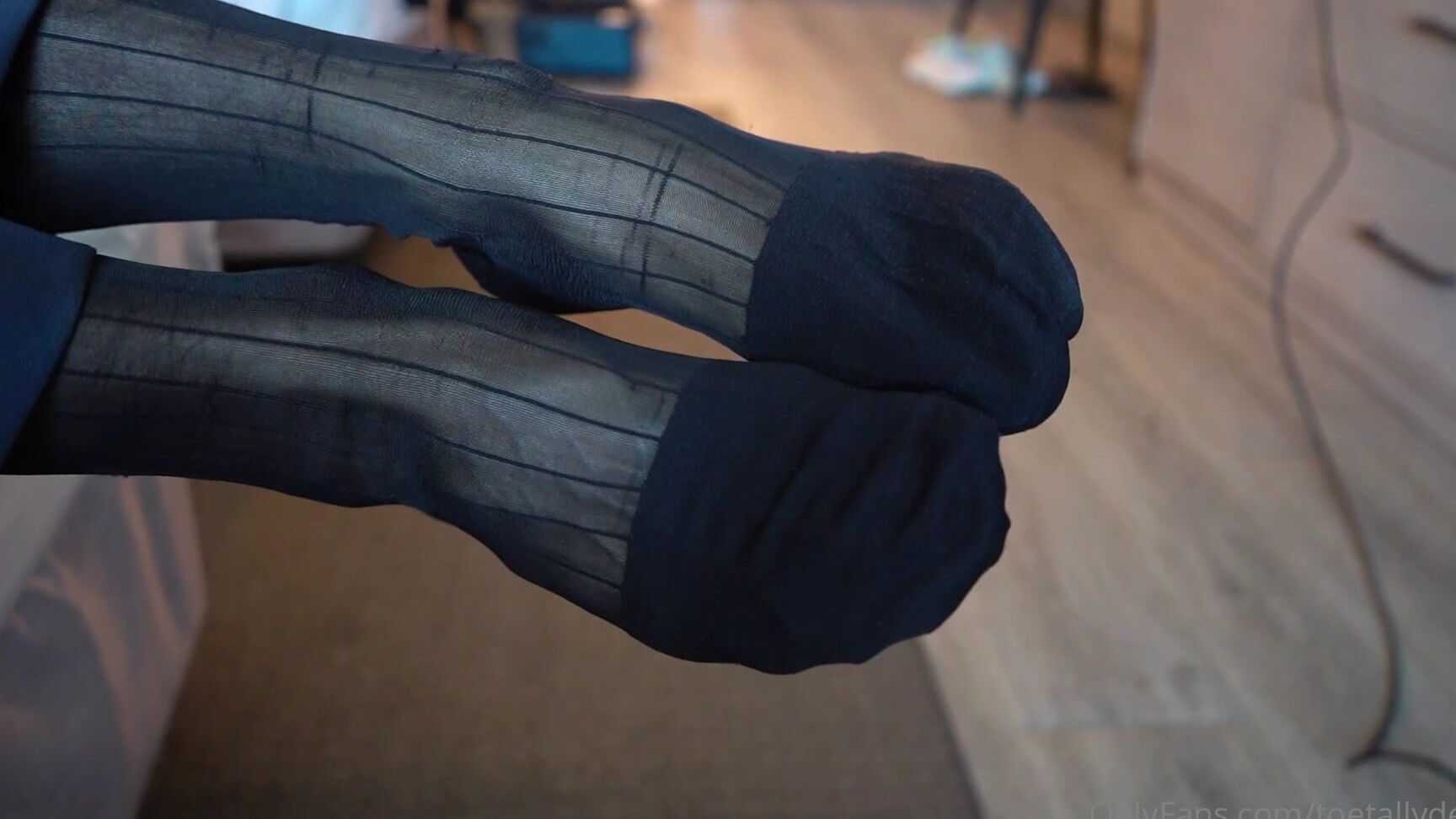 Toetallydevine Wolfpause Taking His Long Toes Out Of His Loafers