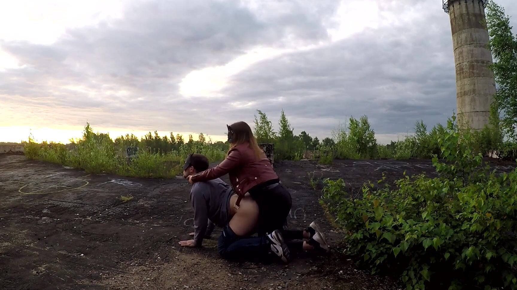 "Polysweet" Bdsm, Rough, Adult Toys, Public, Outside Young, Femdom Strapon, Pegging His Ass, Verified Amateurs, Russian Mistress, Using Cum Lube, Crempie His Ass, Cumshot, Abandoned Building, Sex The Roof, Suggest Polysweet Public pegging on the roof