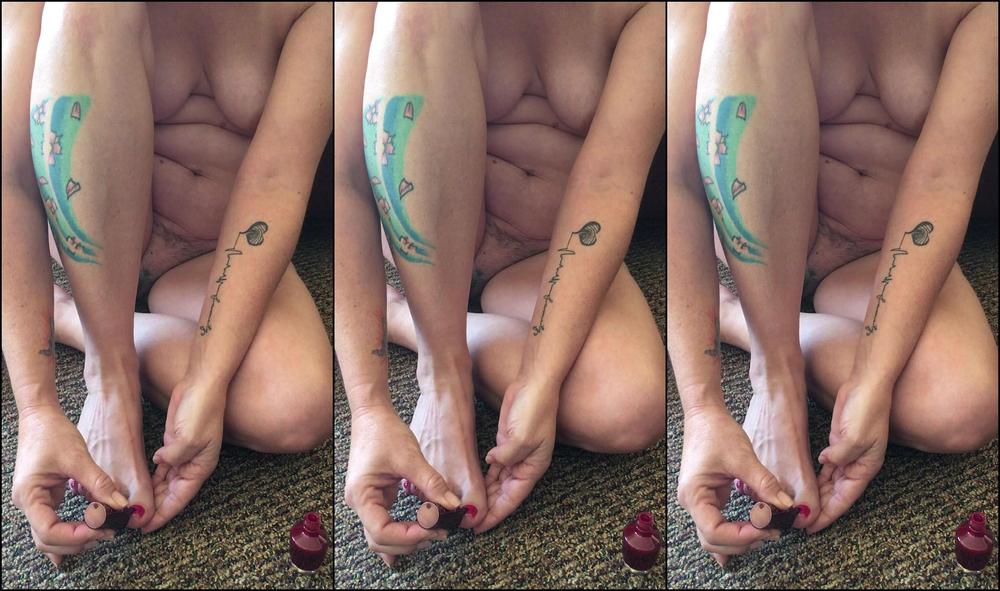 Happykd Painting My Toe Nails And Putting On Lotion Nude Please Like And Comment If You If You Wa