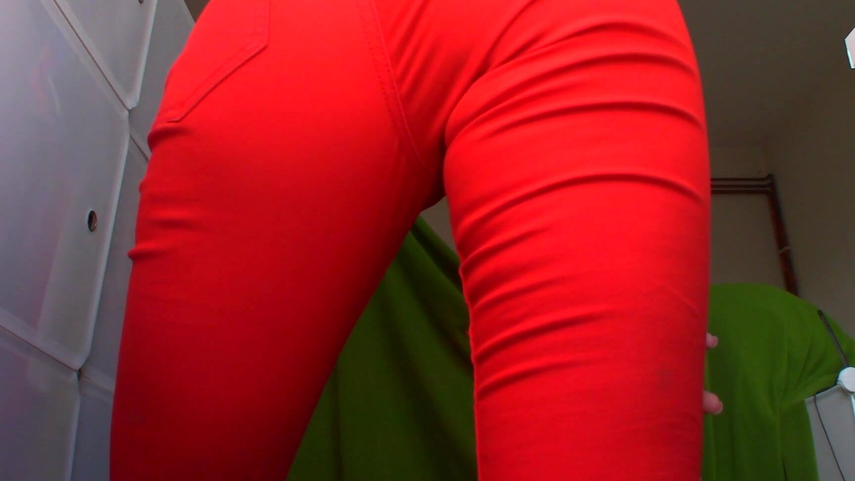 "Goddess Vanessa" ass worship, goddess worship, jeans fetish, legs, masturbation encouragement LICK My RED JEANS JOE manyvids