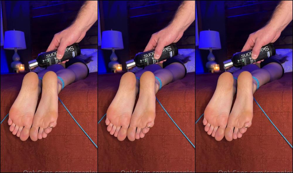 Casanlom Ohhhhh She Got Tied Up And Tickled Hubby Surprised Me With A Little Slap To The Soles In