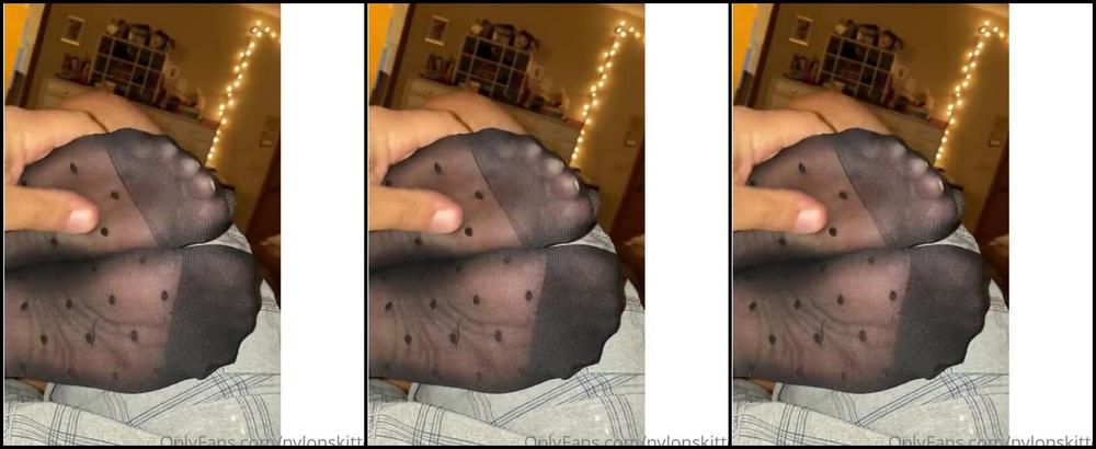 Nylonskitten Nicknamed Nylonskitten 09 29 2020 Onlyfans Video 3 Min Video Getting My Nylon Feet Worshipped