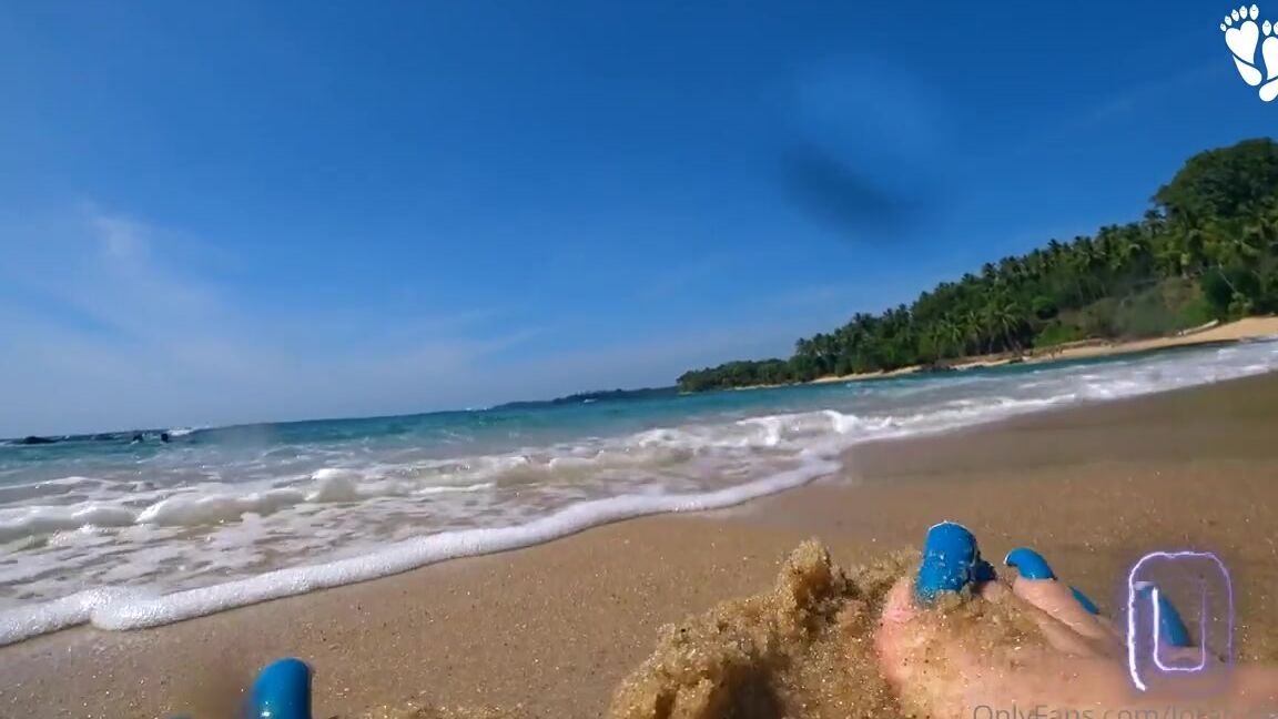Lora Long Nails Nicknamed Loralongnails Onlyfans Long Nails Warm Waves Caress My Toenails Resting In Sri Lanka Waves Caress My Feet And Long Blue