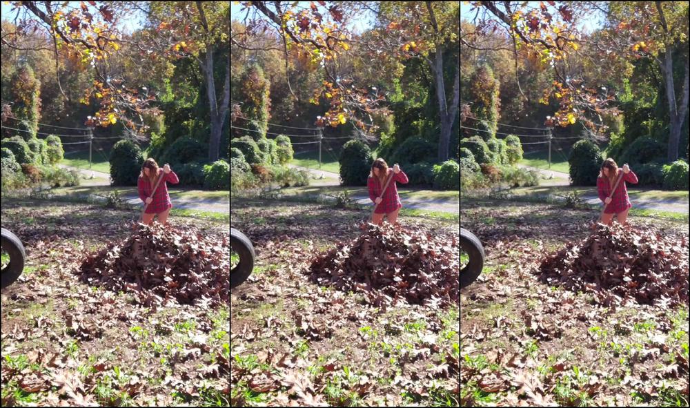 "KittyUV" exhibitionism, outdoors, voyeur Raking POV Pervy Neighbor Spying manyvids