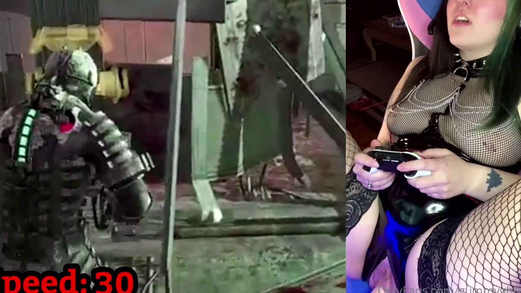 Gummyghostgirl Gummy Lewd Plays Dead Space Pt This Time We Crank The Fuck Machine Higher And Higher