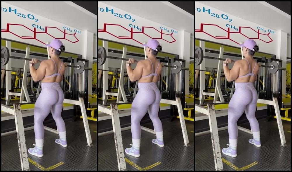 Quadsgoddess Nicknamed Quadsgoddess 08 28 2023 Onlyfans Video Workout In My Purple Gym Outfit