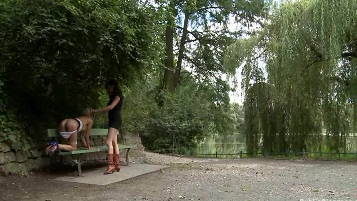 "Blanche" Hardcore, Outdoor, BDSM, Euro, Public, Domination Blanche. Euro Beauty gets Tied to a Park Bench and Fucked Where Everyone Can See SiteRip