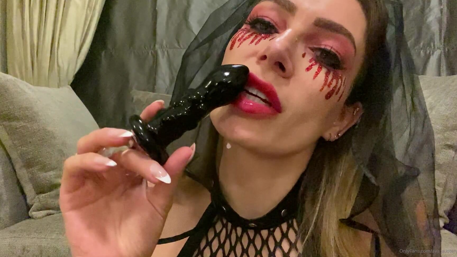 Ava Austen Halloween Bride Stretching Her Ass Hole With Fingers Butt Plug Ass To Mouth More
