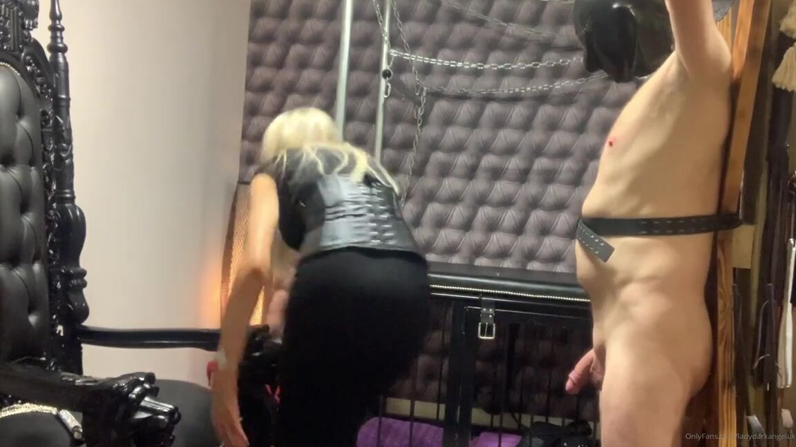 Ladydarkangeluk Onlyfans A Little Ball Busting Session Clip Love The Slap Sound I Make When I Connect To The Balls