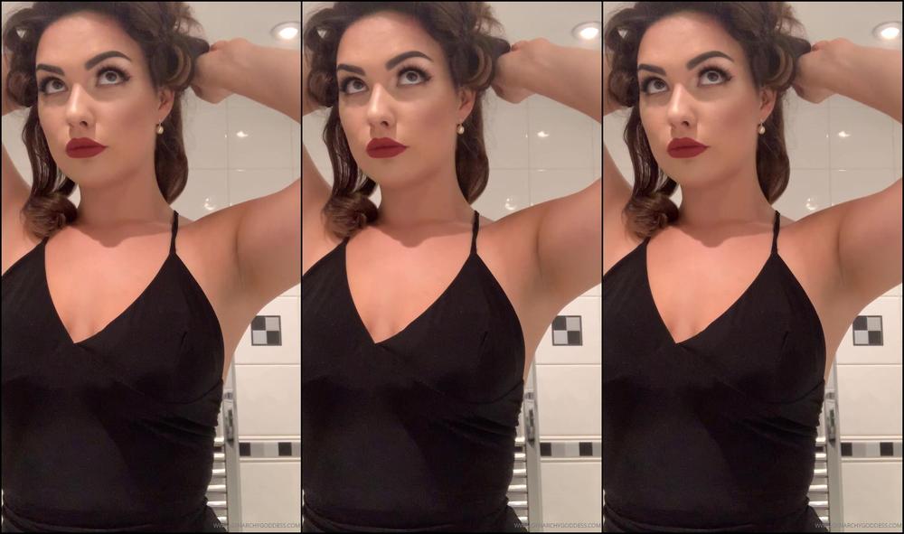 Gynarchygoddess Unpinning My Curls For The Ball