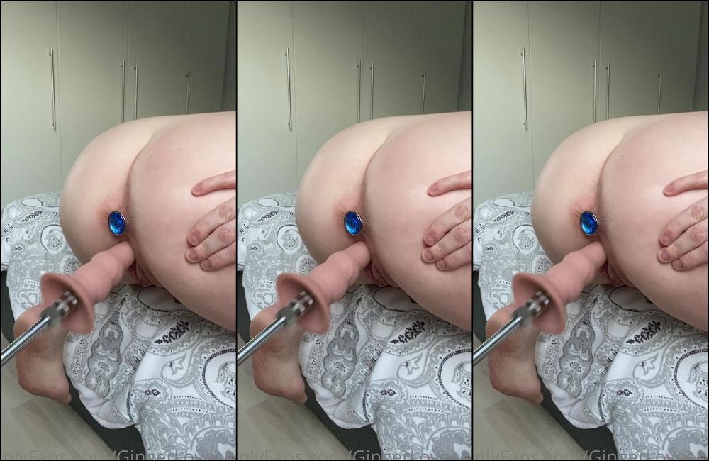 Gingerlovesanal Oh Damn Yes I Love How This Fucking Machine Is Always There For Me When I Need A Pounding