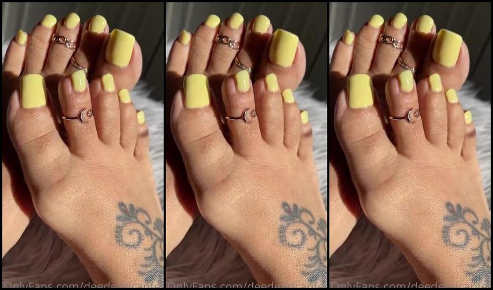 Deedeericanfeet Onlyfans Gm My New Lovely Pedi Mani Color