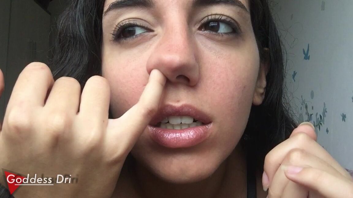 "GoddessDri" face fetish, goddess worship, nose pinching, silly faces All fingers in my nose manyvids