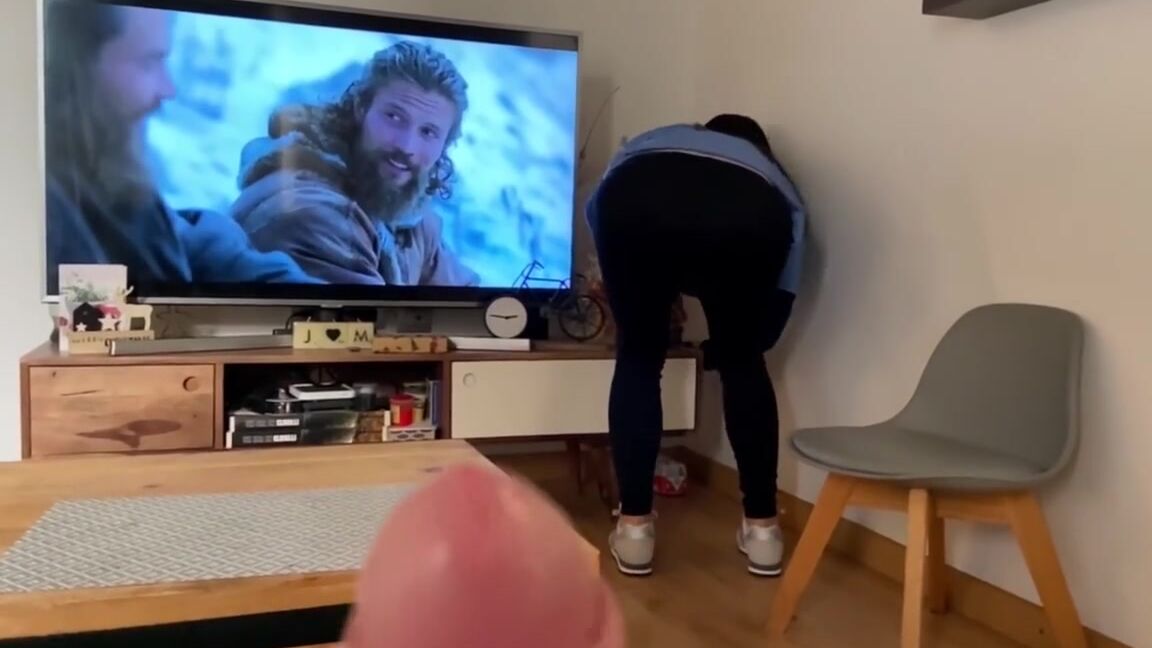 Mike s Magic Cock P1 DICK FLASH MAID while watching Netflix Vikings Valhalla Pornhub