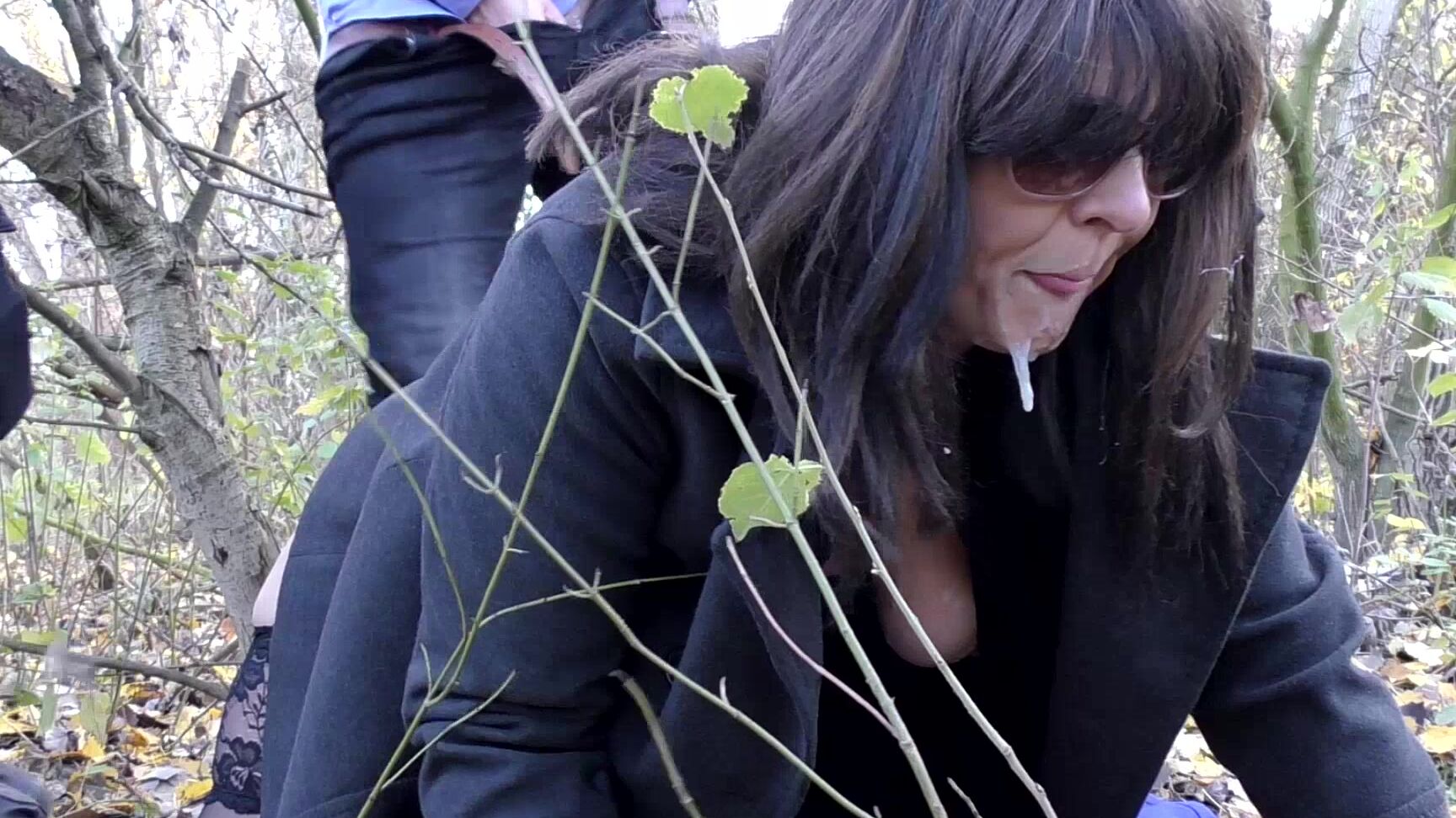 "gangbangwife" cumshots, gangbangs, cum swallowers, hot wives, forest Dogging gangbang at the interstate manyvids