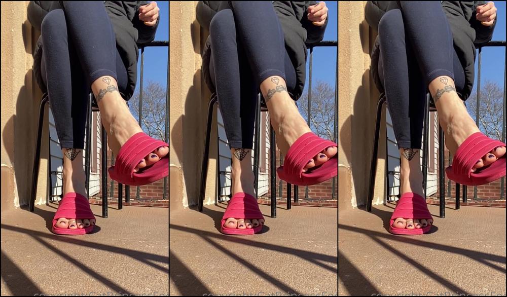 Catprincessfeet Sock Removal And Dangle Slow Motion Happy Sunday