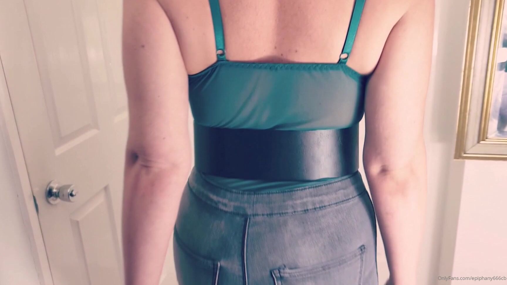 Epiphany Cb Sexy Step Sister Big Belt Skinny Jeans And Little Waist Tease In Hd Min This Was