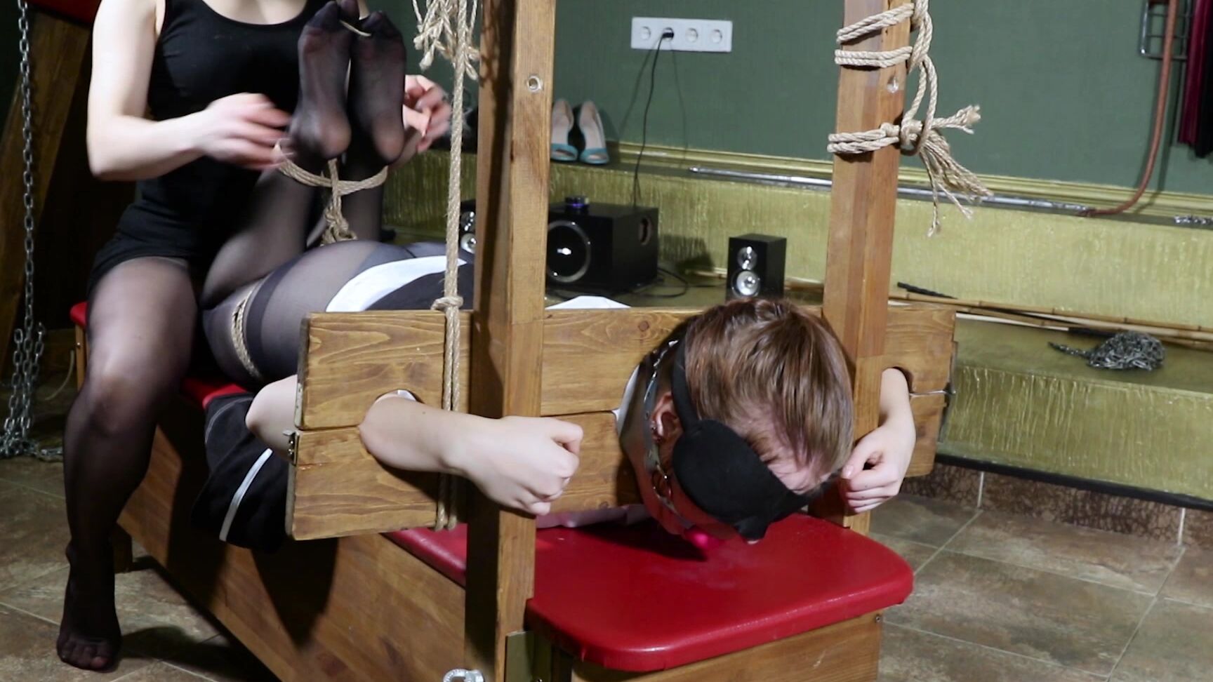 Russian Girls Fetish Tickling Punishment For Sloppy Maid