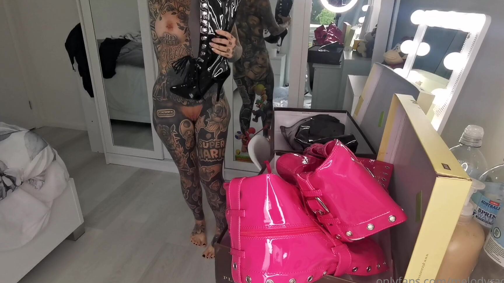 Melodyradford Unboxing And Walking In New Thigh High Leather Boots