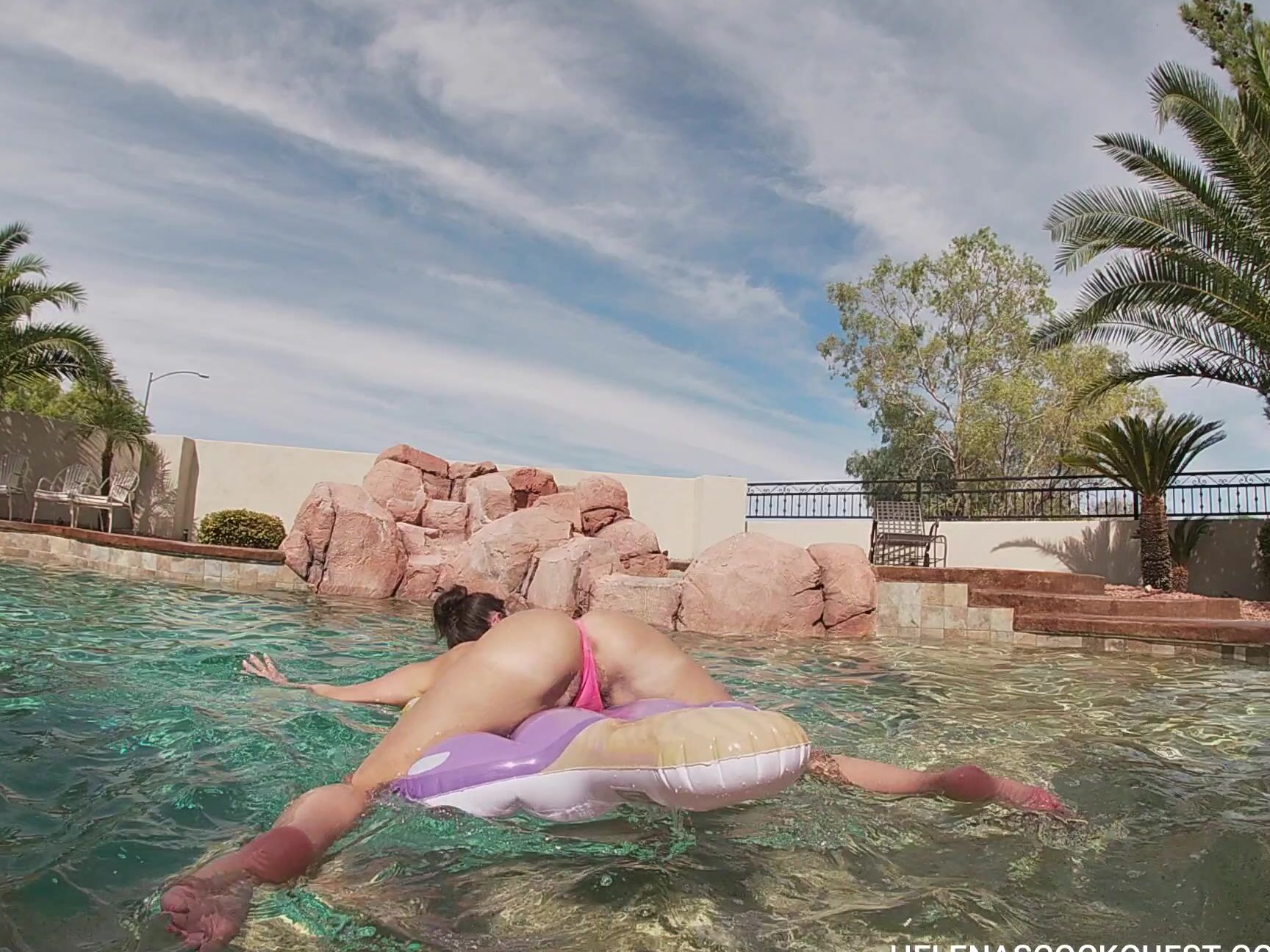 "Helenas Cock Quest" behind the scene, big ass, non-sexual nudity, pov, swimming Helena Price Chilling With Friends manyvids
