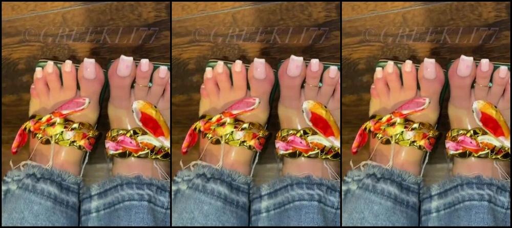 Greek Goddess Li Aka Greekli77 03 17 2024 Onlyfans Video Heading Out In These Pretty Green Mules I Think My Feet Will Turn Heads For