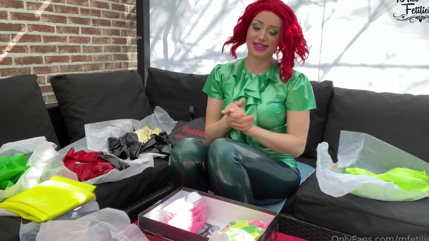 Mfetilicious Unboxing My Latest Order Of Rubbella Lots Of New Latex Fashion In Bright Colors Perfect