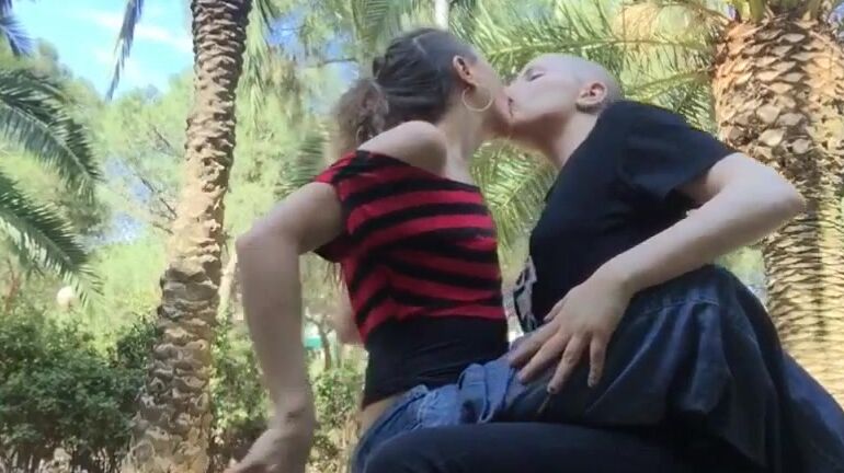 Girl Girl, Kissing, Lesbians, Outdoors, Tattoos ivy de luna nice things to do in a hot sunny day ManyVids