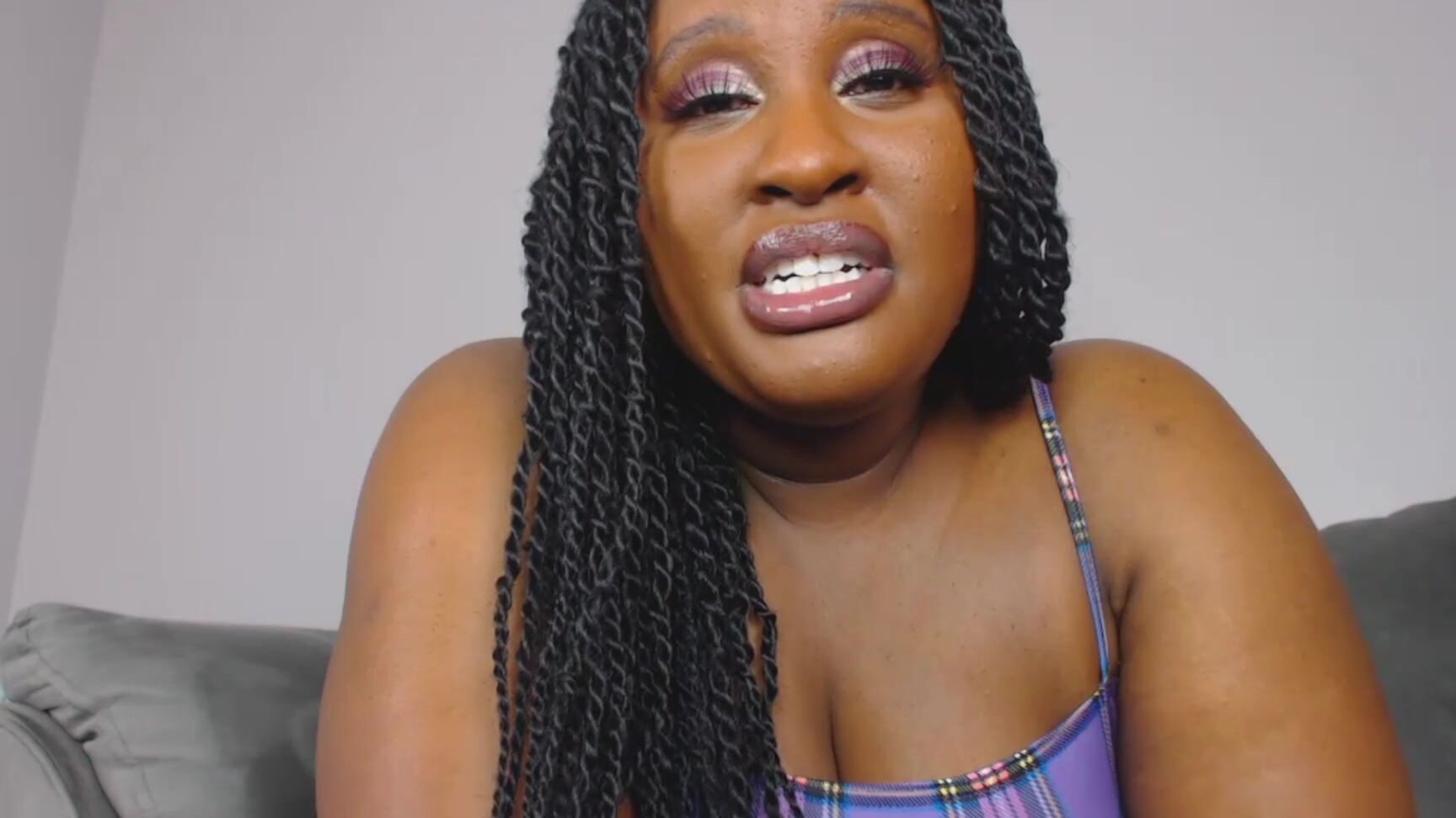 "UnfriendlyBlckHottie" ebony female domination, lip fetish, lip gloss, lips, verbal humiliation Humiliated By Glossy Lips manyvids