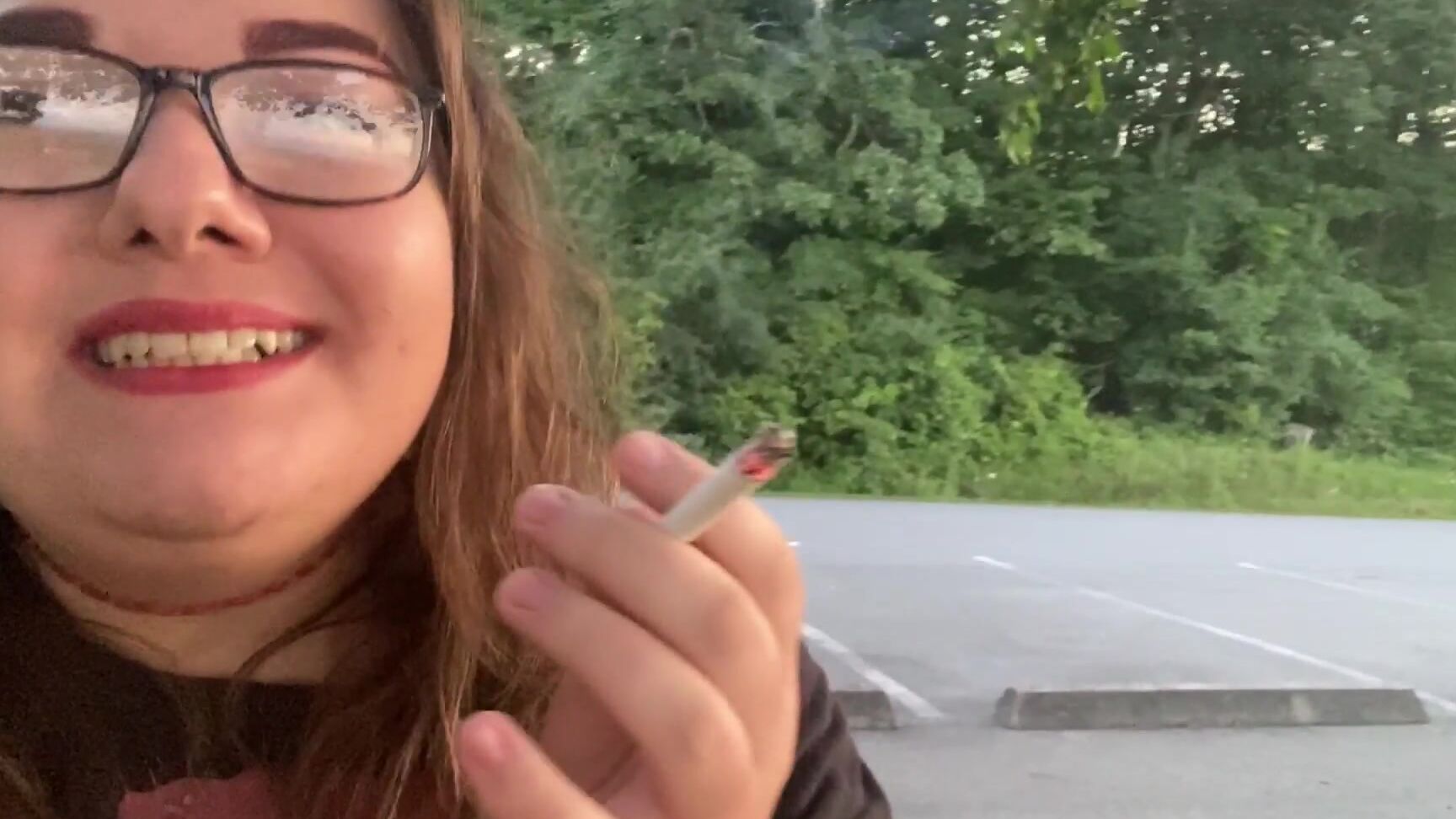 Rubberfoxx Smoking At Sunset