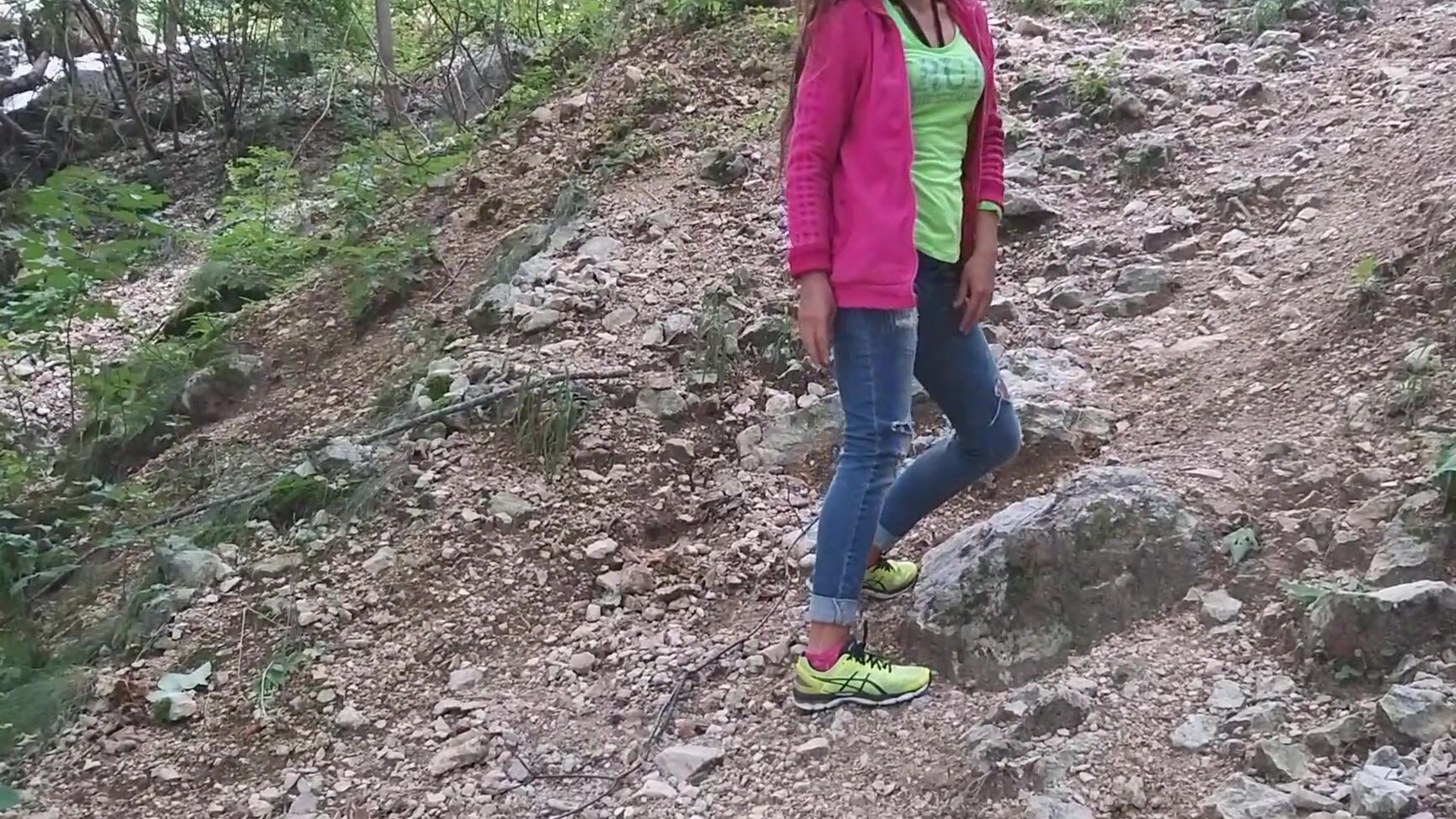 dream4angel risky exhibition on public bike trail i was caught on 02 50 min by bikers public flashing Pornhub