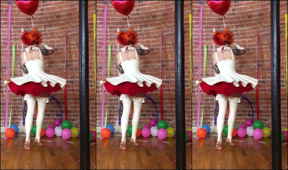 Miss Ruby Marks Clowning In My Amazing Latex Outfit